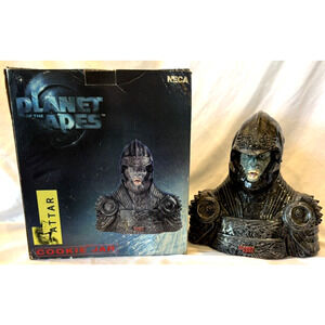 Vintage PLANET OF THE APES 2001 ATTAR Ceramic Cookie Jar NECA Box Collectible